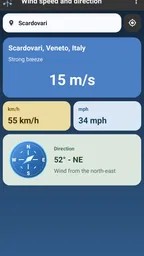 Velocidade e direção do vento 2