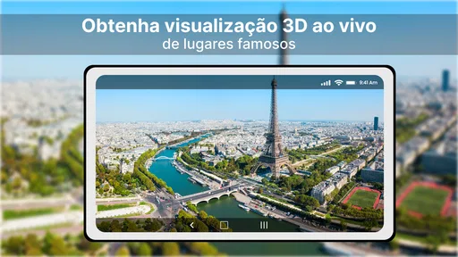 Mapa Mundi Satélite & Globo 3D 4