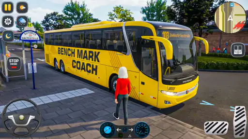 Condução de ônibus de jogos no 1