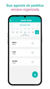 Confeitaria - agenda screenshot