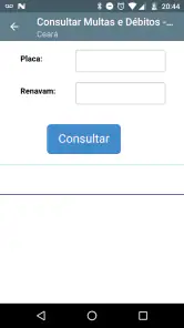 Consulta veículos Placa Multa screenshot