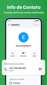 Contactos screenshot