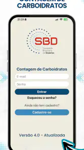 Contagem de Carboidratos - SBD screenshot