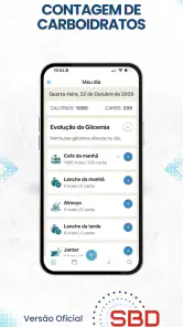 Contagem de Carboidratos - SBD screenshot