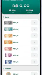Contar Moedas e Notas: Caixa 1