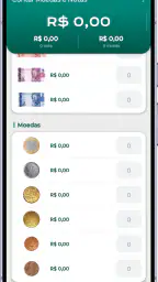 Contar Moedas e Notas: Caixa 2