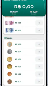 Contar Moedas e Notas: Caixa screenshot