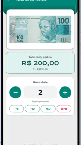 Contar Moedas e Notas: Caixa screenshot