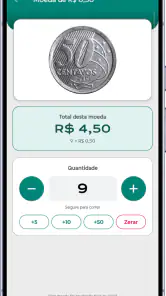 Contar Moedas e Notas: Caixa screenshot