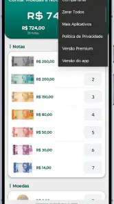 Contar Moedas e Notas: Caixa screenshot