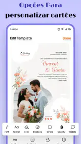 Criador de Convite Boda screenshot