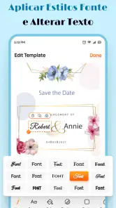 Criador de Convite Boda screenshot