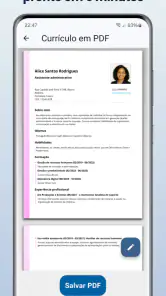 Criar Currículo em PDF screenshot