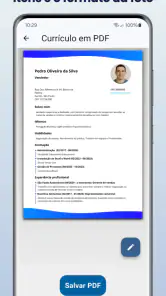 Criar Currículo em PDF screenshot