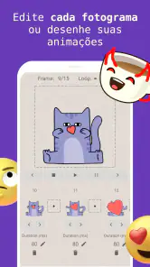 Criar figurinhas animadas, FSM screenshot