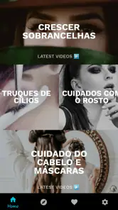 cuidados com a pele e rosto screenshot