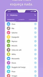 A lista de compras PRO 3