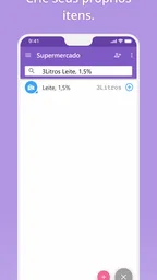 A lista de compras PRO 7