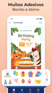 Design do Cartão de Convite screenshot