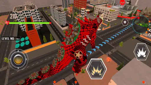 Destruição Cidade Titãs Kaiju 7