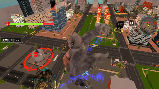 Destruição Cidade Titãs Kaiju 8
