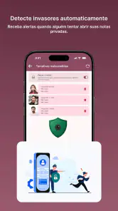 Diário, caderno com senha screenshot