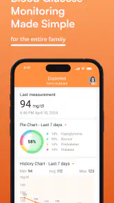 Diário de glicose diabetes screenshot