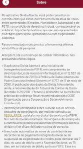 Dívida Aberta screenshot