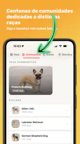 Dog Care: Comunidades por Raça screenshot