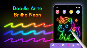 Doodle Arte: Brilho Neon screenshot