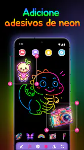 Doodle Arte: Brilho Neon screenshot