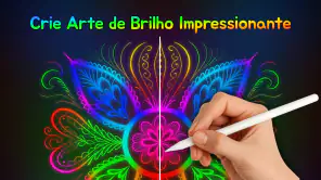 Doodle Arte: Brilho Neon screenshot