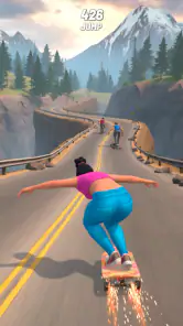 Downhill Race ― Jogos de skate screenshot