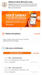 EaD Unifatecie screenshot
