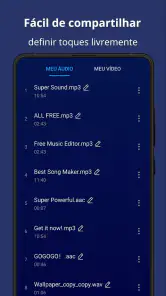 Editor de Áudio, Cortar Música screenshot