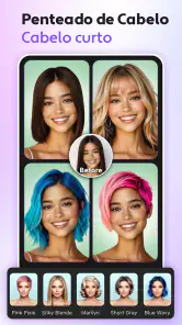 Editor de Cabelo App IA screenshot