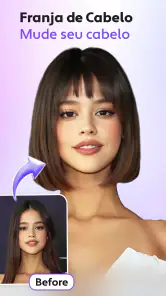 Editor de Cabelo App IA screenshot