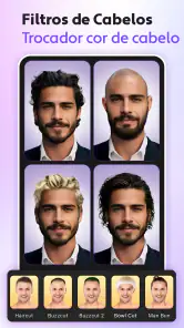 Editor de Cabelo App IA screenshot
