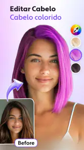 Editor de Cabelo App IA screenshot