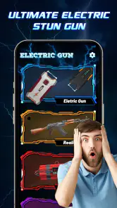 Electric stun gun: shock prank screenshot