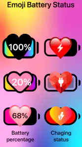 Emoji Battery Widget screenshot