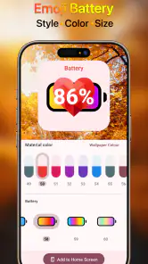 Emoji Battery Widget screenshot