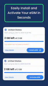 eSIM + Global Data : GigSky screenshot