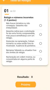 Exames Cognitivos screenshot