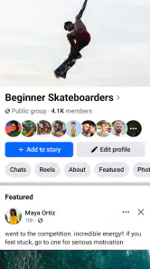 Facebook screenshot
