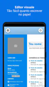 Fazer Currículo Fácil PDF - CV screenshot