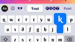 Fonts: Teclado com fontes screenshot