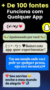 Fonts: Teclado com fontes screenshot