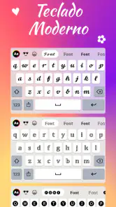 Fonts: Teclado com fontes screenshot
