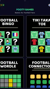 Football Bingo - Footy Games screenshot